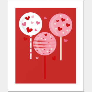 Valentines Lollipop Posters and Art